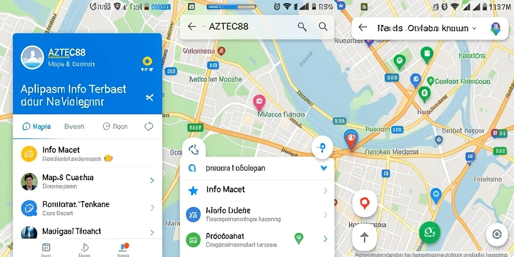Screenshot antarmuka AZTEC88 menampilkan informasi lalu lintas terbaru.