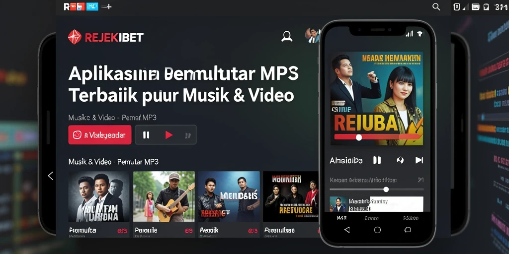 Tampilan antarmuka aplikasi REJEKIBET saat memutar MP3.