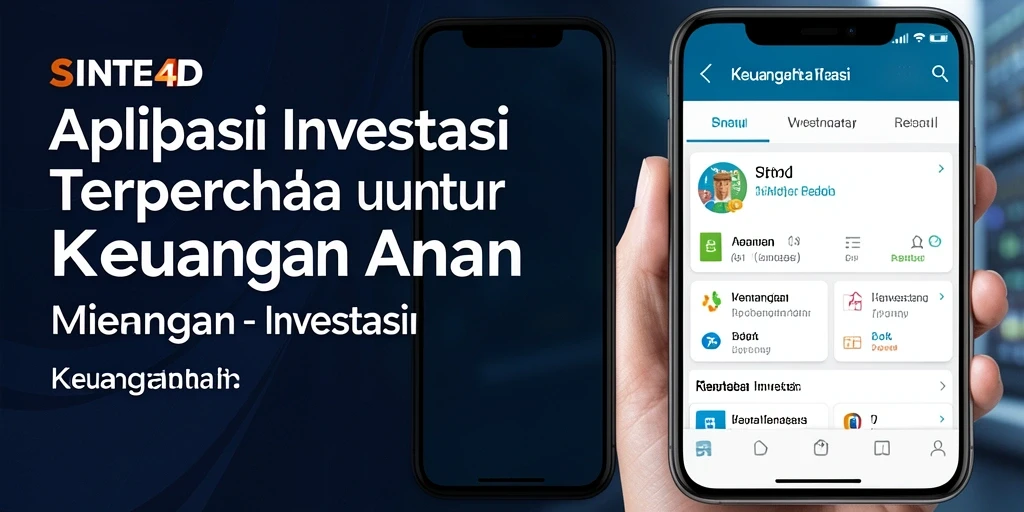 Antarmuka aplikasi SINTE4D dengan berbagai fitur investasi.