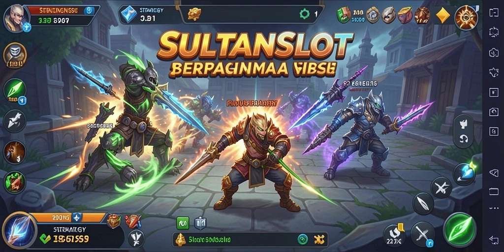 Tampilan antarmuka SULTANSLOT yang menarik dan fungsional.