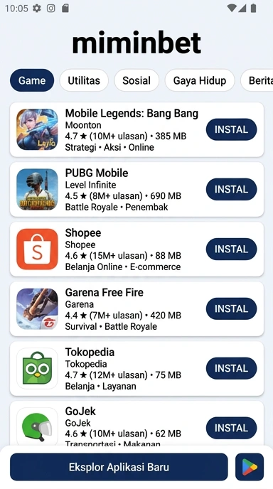 Miminbet - Indeks Aplikasi Populer dan Kanal Uji Terbaik