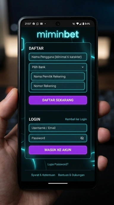 Cara Mudah Daftar Akun Miminbet untuk Pengguna Android